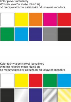 Litery Świetlne led 
