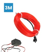 фото thumb №1, Освещение фоновый led 3m красный свет + инвертор 12v do интерьера автомобиль