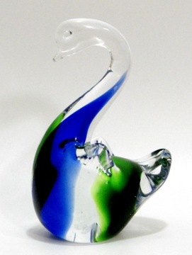 MURANO- M.ONESTO- ŚLICZNE ŁABĘDZIĄTKO 14,8 cm