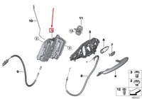 фото thumb №1, Mini clubman f54 rear left door lock 7281939 51227281939