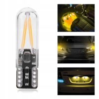 Купить 8-28v w5w t10 стеклянная лампочка cob led, фото thumb