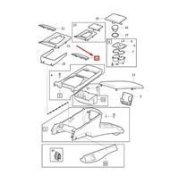 фото thumb №8, Резиновый мат na консоль volvo xc90 mk1 оригинальный 30781474