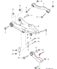 фото thumb №1, Jaguar i-pace x590 rear left управление arm t4k19771 original