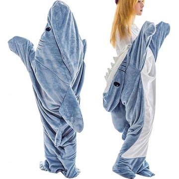 НОВЫЙ СПАЛЬНЫЙ МЕШОК SHARK BLANKET ДЛЯ ВЗРОСЛЫХ