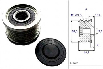 фото thumb №2, Генератор - зчеплення jednokierunkowe schaeffler ina 535 0213 10