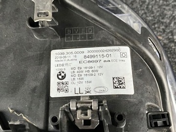 фото thumb №7, Bmw seria 5 g30 g31 лампа полный led левая перед передняя 8499115