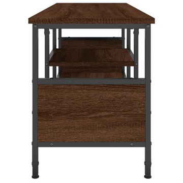 SZAFKA POD TELEWIZOR BRĄZOWY DĄB 100X35X45CM