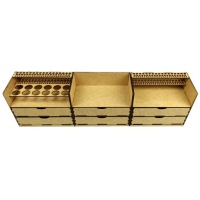 HobbyHold Органайзер для моделирования с ящиками для инструментов кистей красок Стойка для красок