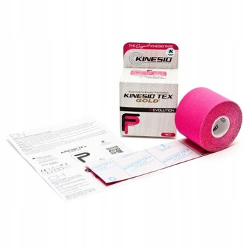 Taśma Kinesio Tex Gold FP 5cmx5m Kinesio Czerwony