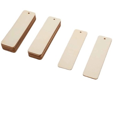 Drewniana Metka Etykieta 32x120mm - Sklejka z Płyty MDF do Projektów DIY