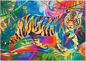 Пазл TREFL 500 ELM UFT Colorful Tiger 37453