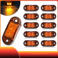 10szt фара габаритна габаритний ліхтар діодна led габаритний причіп вантажівка Зі Шроту, фото thumb