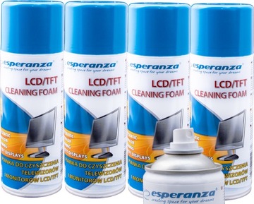 ЖИДКАЯ ПЕНА ДЛЯ ЧИСТКИ LCD, LED, OLED, TFT МОНИТОРОВ 400 МЛ x4