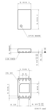 Adapter USON/DFN/WSON8 R=0,5mm 2x3mm - DIP ZIF XGecu