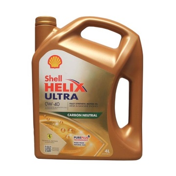 Моторное масло Shell Helix Ultra 0W-40 4л.