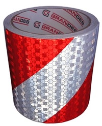 фото thumb №1, Стрічка samoprzylepna попереджувальна плівка відбиваюча pryzmatyczna 100mm 5m