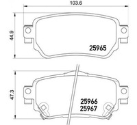 фото thumb №1, Brembo гальмівні колодки гальмівні nissan leaf