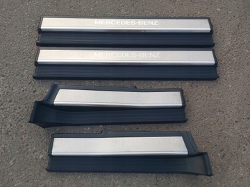 фото thumb №1, Планка накладка порогова зад права синя mercedes w140 bdb!!!