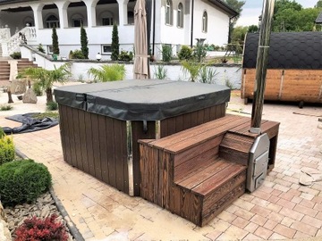 Balia beczka kąpielowa jacuzzi spa ogrodowe hit
