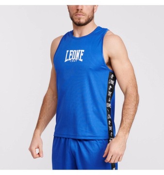 KOSZULKA BOKSERSKA LEONE AMBASSADOR Boxing Tank niebieska rozmiar S