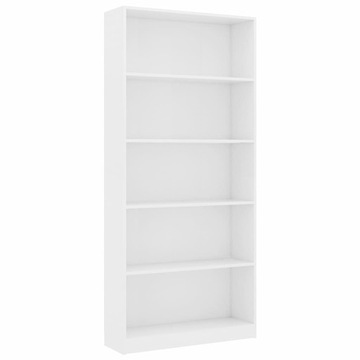 VidaXL 800918 полка 80 см х 175 см х 24 см белый