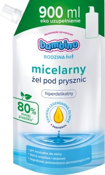 Мицеллярный гель для душа BAMBINO FAMILY, 3 x 900 мл
