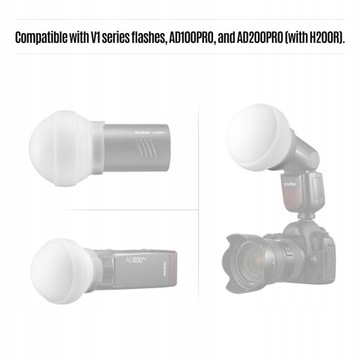 Godox AK-R22 Складной силиконовый куполообразный диффузор