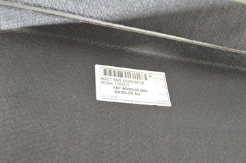 фото thumb №7, Підлога оббивка багажника mercedes w221 s клас 2216905525 2216901441