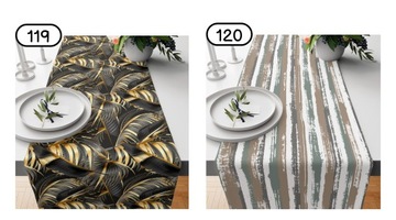 Bieżnik Dekoracyjny PLAMOODPORNY Ozdobny Stół Serweta 40x160cm RÓŻNE WZORY