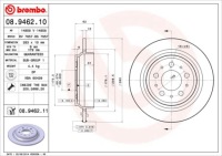 фото thumb №3, Тормозные диски тормозные колодки задняя brembo volvo xc70 i