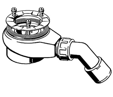 Сифон для душевого поддона, сливной комплект VIEGA FI 90