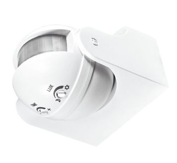 PIR-датчик движения для улицы IP44, настенный, 180°