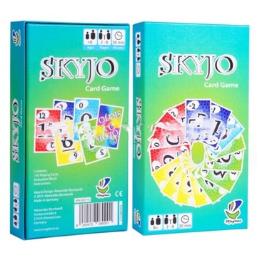 КАРТОЧНЫЕ ИГРОВЫЕ КАРТЫ SKYJO, СЕМЕЙНЫЕ, СОЦИАЛЬНЫЕ, ВЕЧЕРИНОЧНЫЕ, СТРАТЕГИЧЕСКИЕ ИГРОВЫЕ КАРТЫ