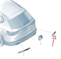 фото thumb №2, Seat tarraco kn rear trunk lid emblem 5f9853691pwf