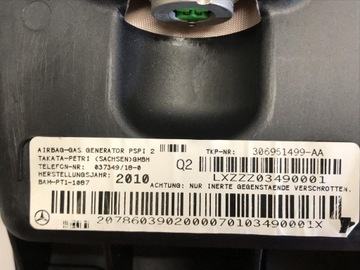 фото thumb №10, Mercedes w204 w207 подушка безпеки подушка пасажира