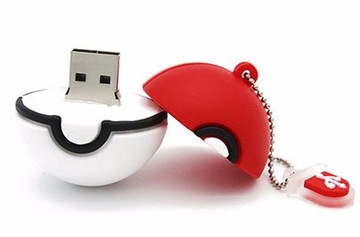 USB-НАКОПИТЕЛЬ БЫСТРАЯ ФЛЕШ-КАРТА С УЛЬТРАПАМЯТЬЮ ПОДВЕСНАЯ РУЧКА POKEBALL 16 ГБ