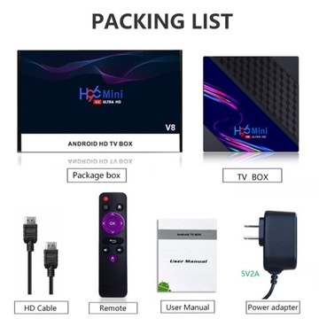 Горячие продажи H96mini V8 RK3228A TV BOX X96 Android 10 4KHD WIFI
