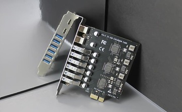 8-портовая плата адаптера USB 3.0 PCIe (2 USB-C и 6 USB-A)