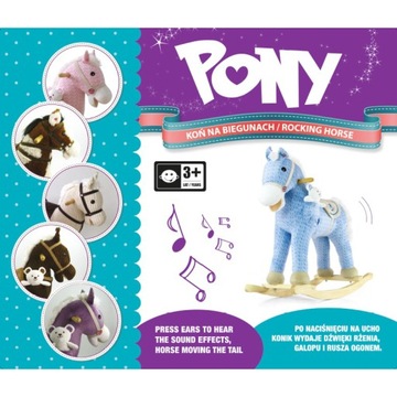 Лошадь-качалка, лошадка-качалка, МЕДВЕДЬ, розовый, Milly Mally PONY