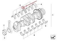 фото thumb №7, Bmw z4 roadster e89 коленвал подшипник shell 11218605858 8605858