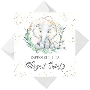Приглашения на крещение в конверте Ready Boho CZ6