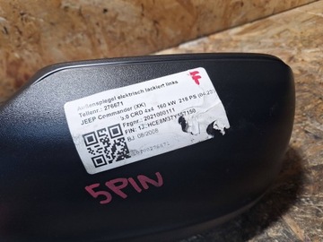 фото thumb №6, Дзеркало ліві jeep grand cherokee wk 04-07 5pin європа