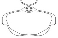 фото thumb №1, Тормозные колодки тормозной. citroen c6 05- задняя