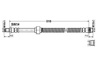 фото thumb №2, Ate шланг тормозной elast. nissan interstar opel
