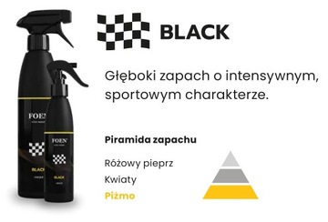 Odświeżacz powietrza perfumy do wnętrz samochodu zapach FOEN BLACK 450ml