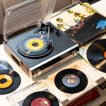 Bluetooth BT USB проигрыватель с динамиками + VINYL
