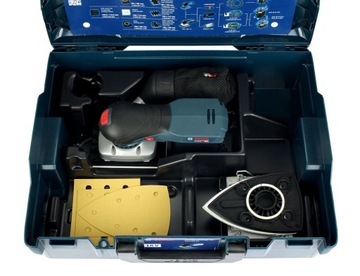 ВИБРАЦИОННАЯ ШЛИФОВАЛЬНАЯ МАШИНА GSS 18V-13 BOSCH L-BOXX корпус + АКСЕССУАРЫ