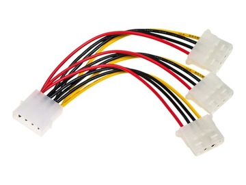 4-контактный кабель-разветвитель питания MOLEX от 1xM до 3xF