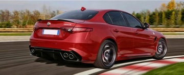 фото thumb №7, Alfa romeo giulia veloce спойлер na кришка багажника спойлер чорний блиск з абс !
