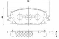 Купити Nipparts гальмівні колодки гальмівні lexus ct 200h szt, фото thumb